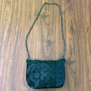 Issey Miyake Baobao chain strap crossbody bag purse prism black